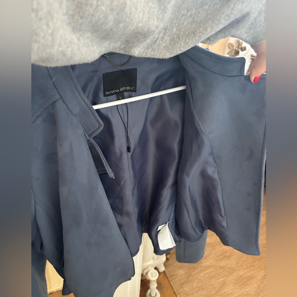 Banana Republic Vegan Suede Jacket Large - Picture 6 of 7